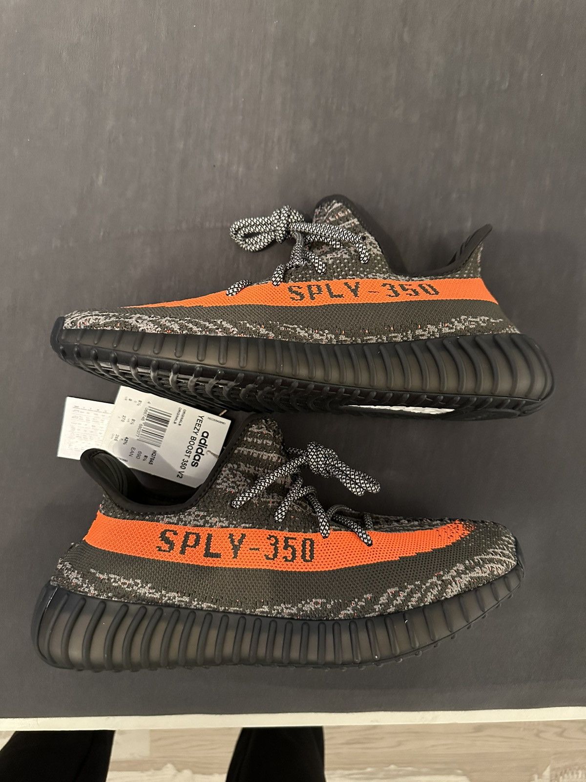 image of Adidas Yeezy Boost 350 V2 Carbon Beluga Size 9 Shoes in Grey, Men's