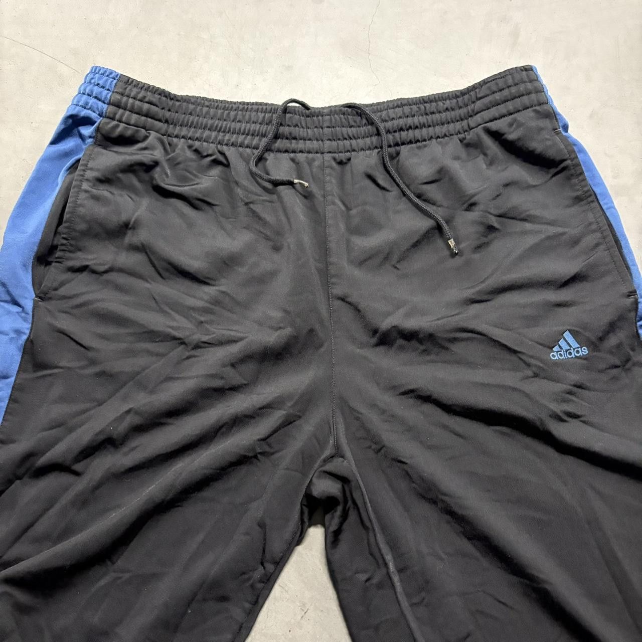 Adidas Crazy Vintage Y2K/2000s Super Baggy Adidas Striped Vintage Trackpants with leg zippers! Size US 36 / EU 52 - 3 Thumbnail