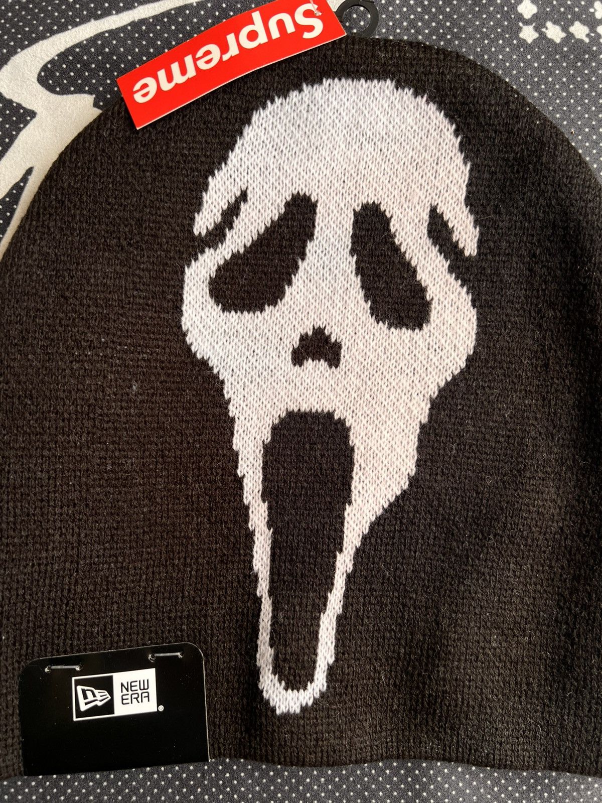 Supreme Supreme® New Era Ghostface Beanie Black scream mask cap hat Size ONE SIZE - 3 Thumbnail