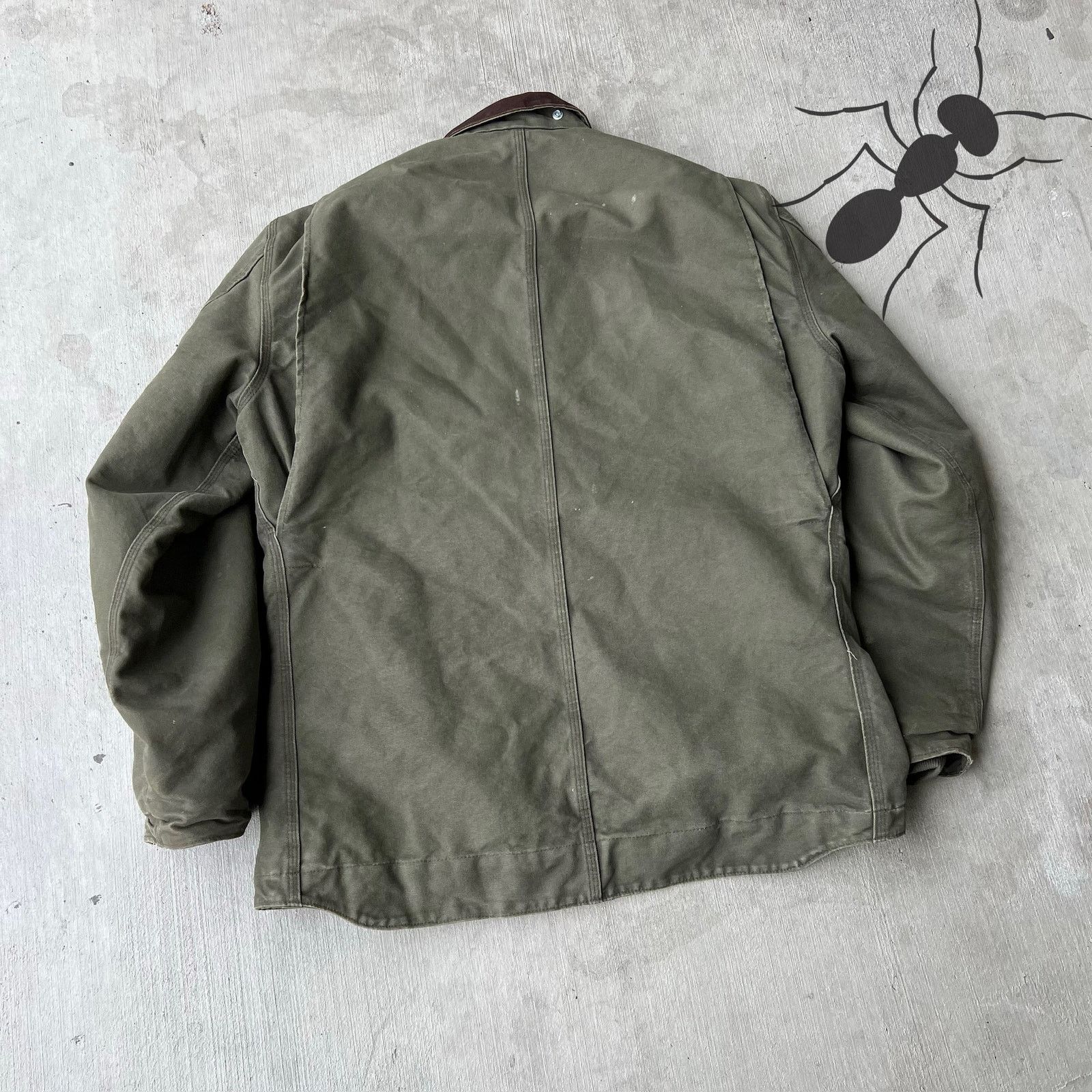 Carhartt × Vintage Carhartt C61 ARG green chore work wear jacket Size US L / EU 52-54 / 3 - 8 Thumbnail