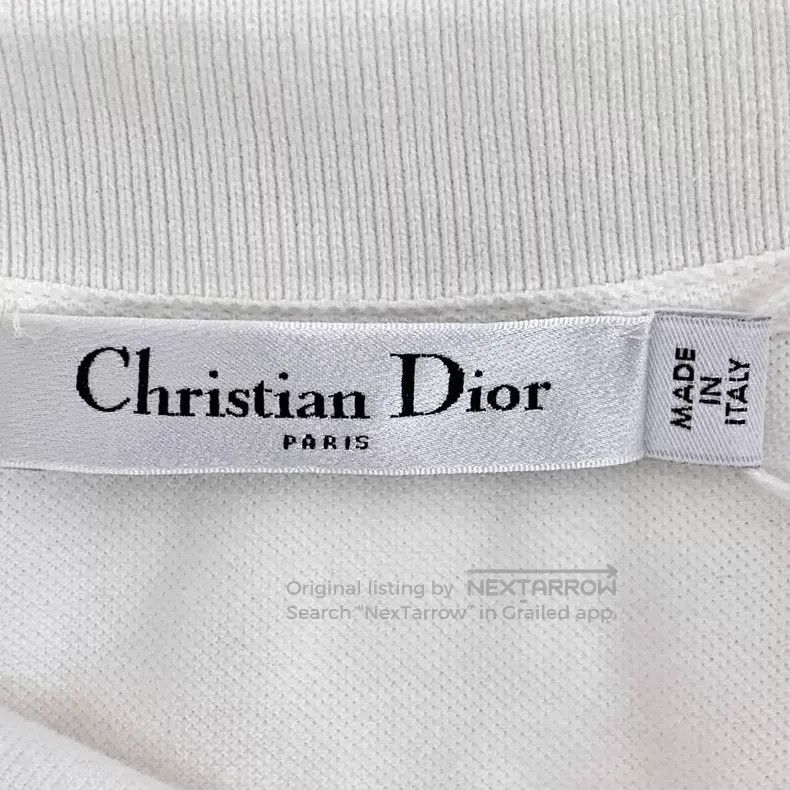 Dior Dior White striped logo letter print cotton lapel single-b Size S / US 4 / IT 40 - 6 Thumbnail