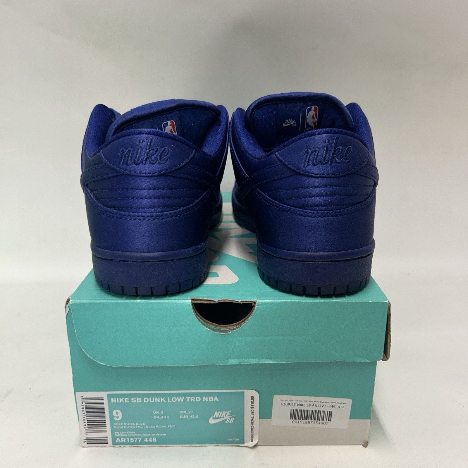 Nike Nike NBA x Dunk SB Low “Deep Royal Blue” AR1577-446 Size US 9 / EU 42 - 5 Thumbnail