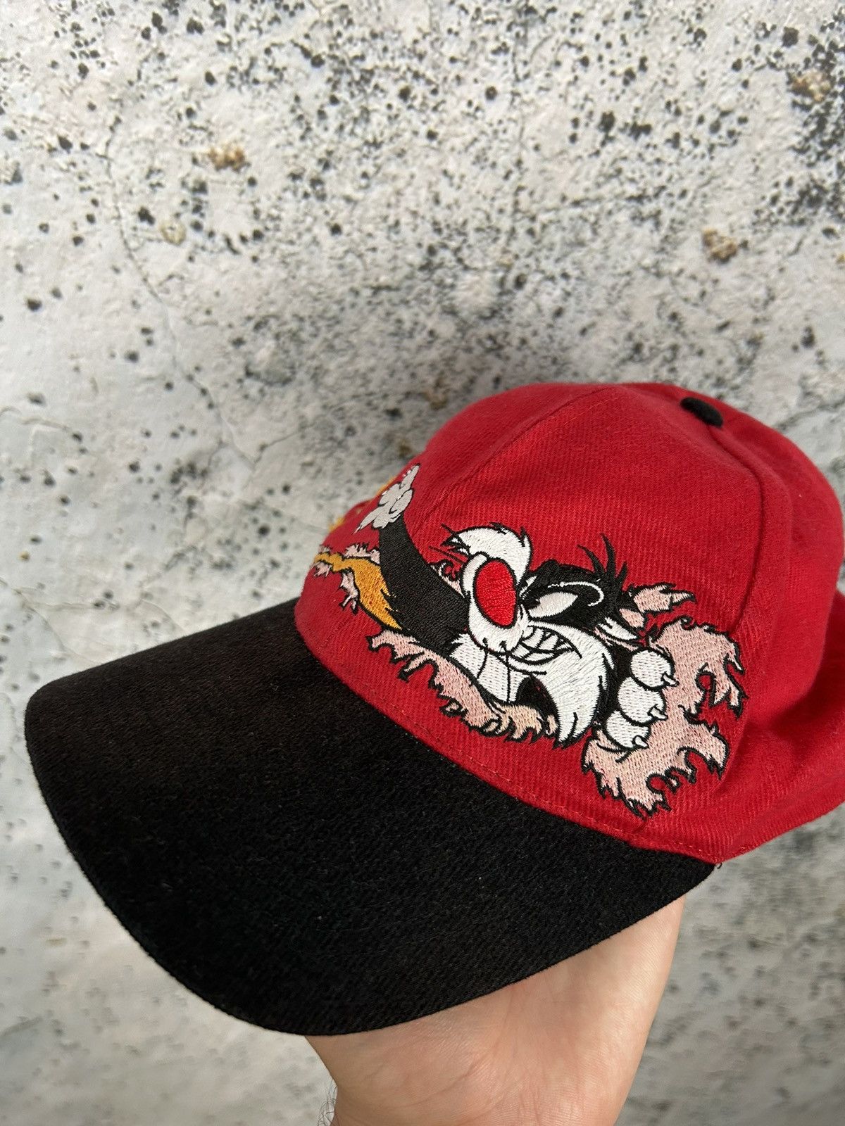 Vintage Vintage Looney Tunes 1995 Warner Bros Hat Tweety 90s Rare Size ONE SIZE - 2 Thumbnail