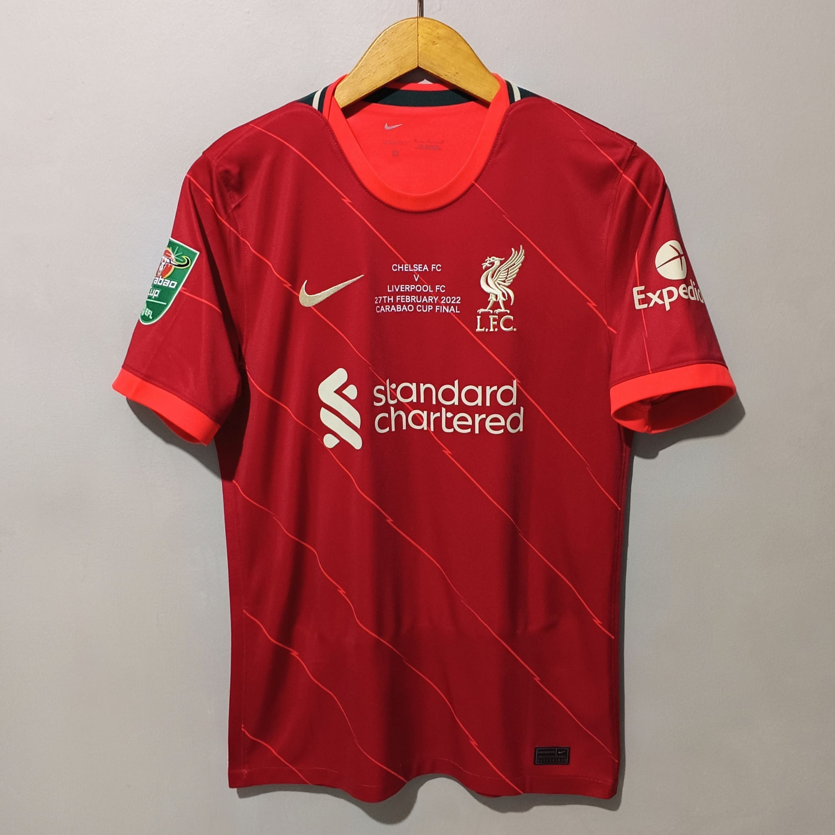 Nike Liverpool Carabao Cup Final 2022 Jersey Diogo Jota Size US M / EU 48-50 / 2 - 1 Thumbnail