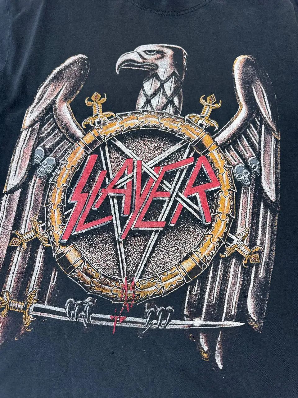 Slayer Vintage Slayer T Shirt 90s Rock Band Distrissed Size US L / EU 52-54 / 3 - 4 Thumbnail