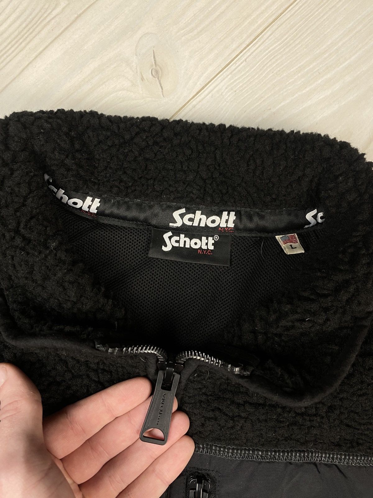 Schott Sherpa Teddy Schott nyc Size US L / EU 52-54 / 3 - 4 Thumbnail
