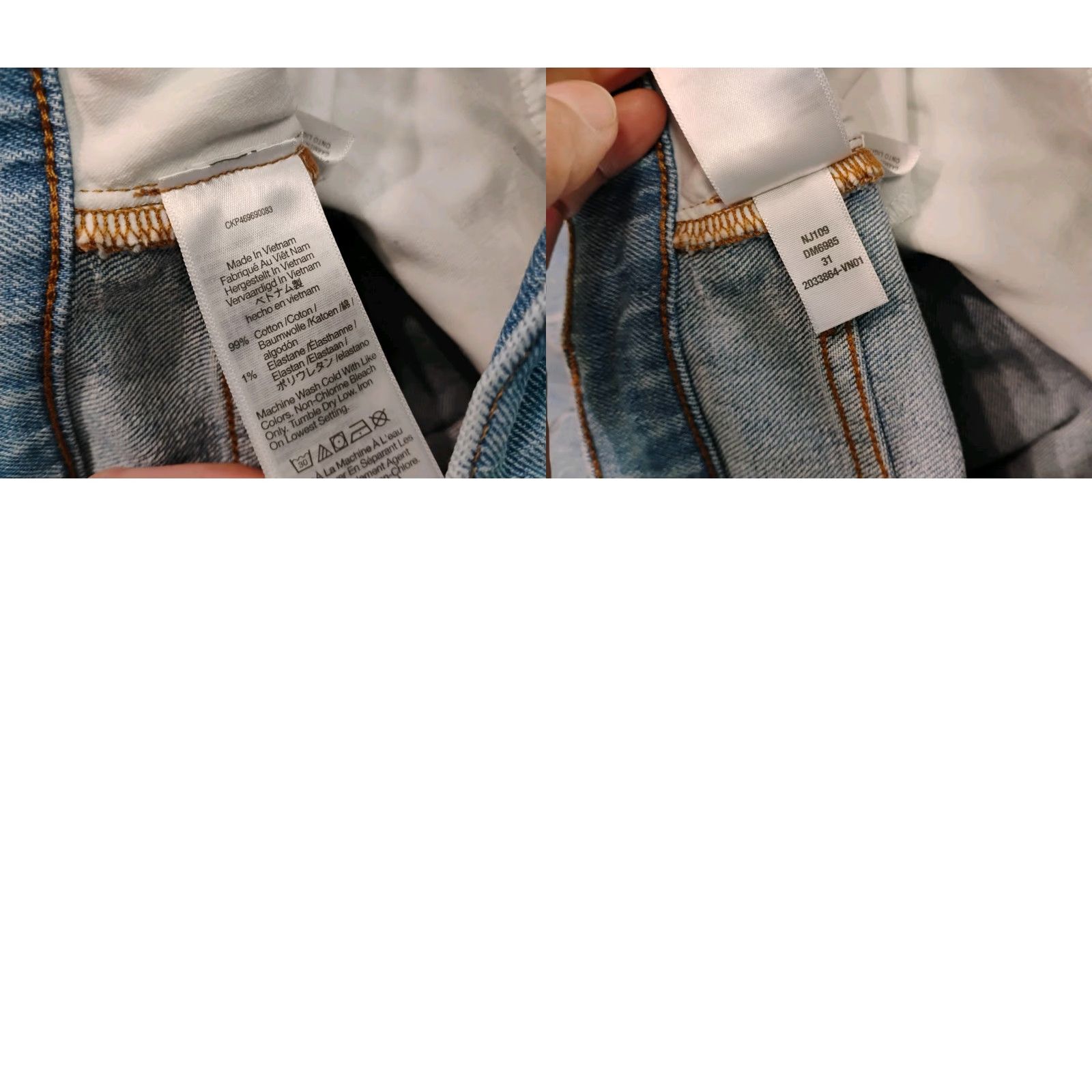 Madewell VINTAGE Madewell The Perfect Vintage Straight Jean Womens Actual Size 35x29 Size 24" / US 00 / IT 34 - 10 Thumbnail