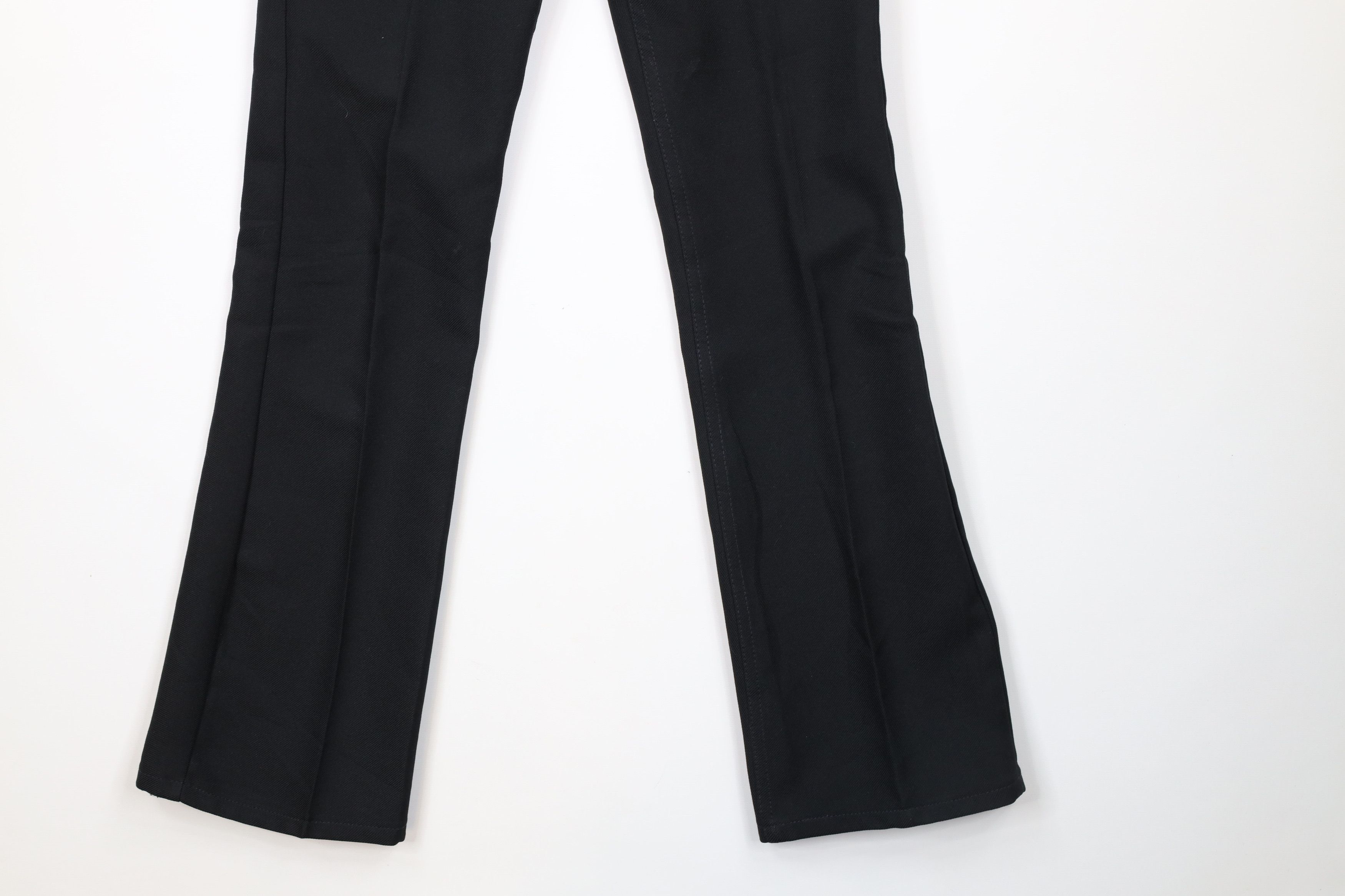 Vintage × Wrangler Vintage 70s Wrangler Flared Wide Leg Knit Pants Black USA Size US 30 / EU 46 - 4 Thumbnail