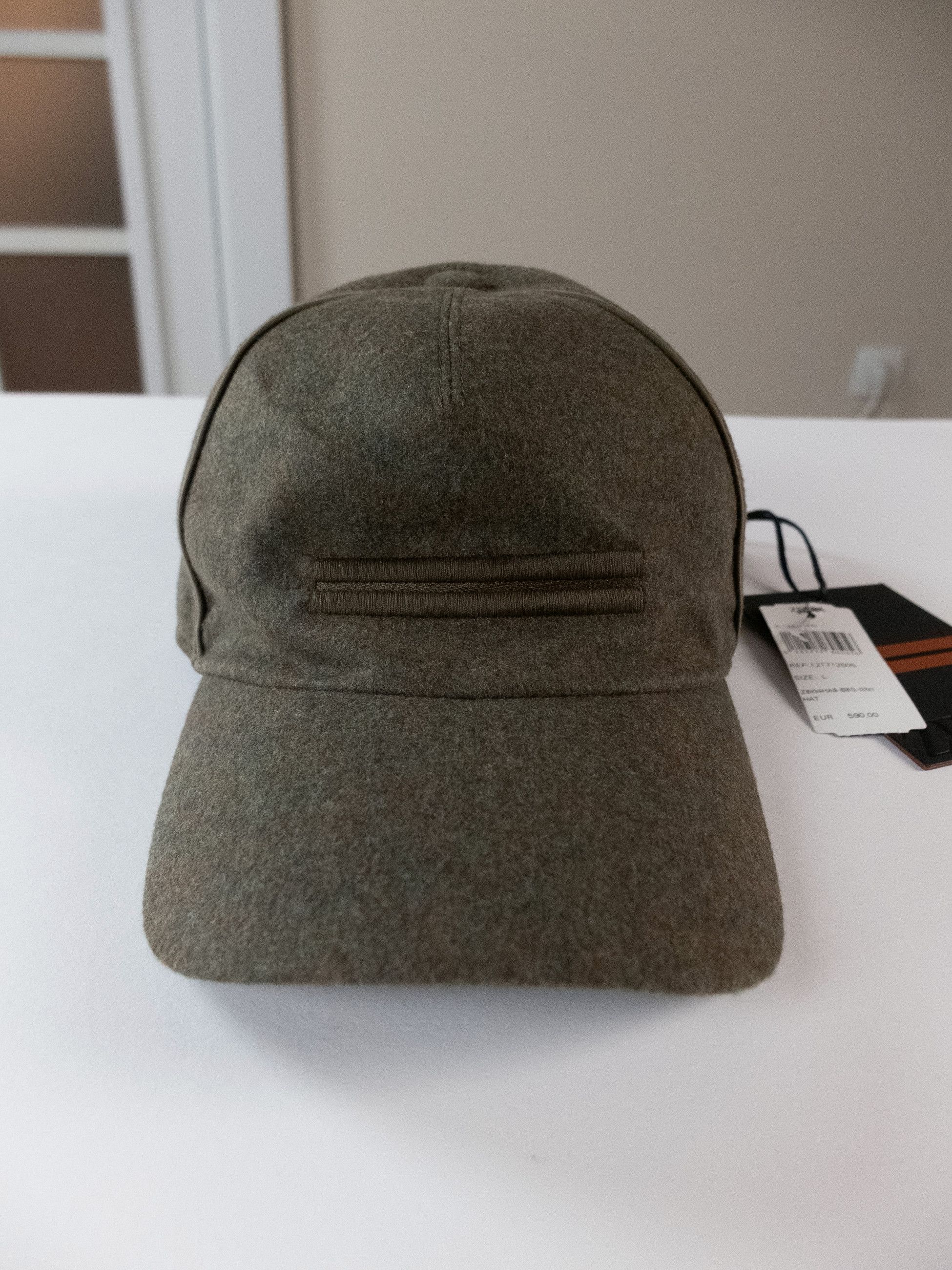 Ermenegildo Zegna ZEGNA green cashmere baseball cap Size Large NWT Size ONE SIZE - 2 Thumbnail