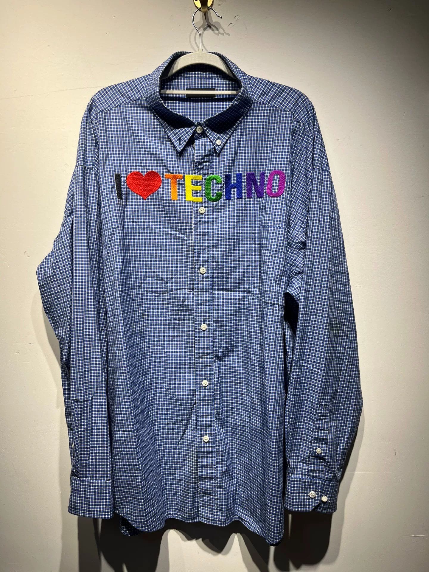 Balenciaga Balenciaga Embroidered Striped Shirt 40 Men Size US M / EU 48-50 / 2 - 1 Thumbnail