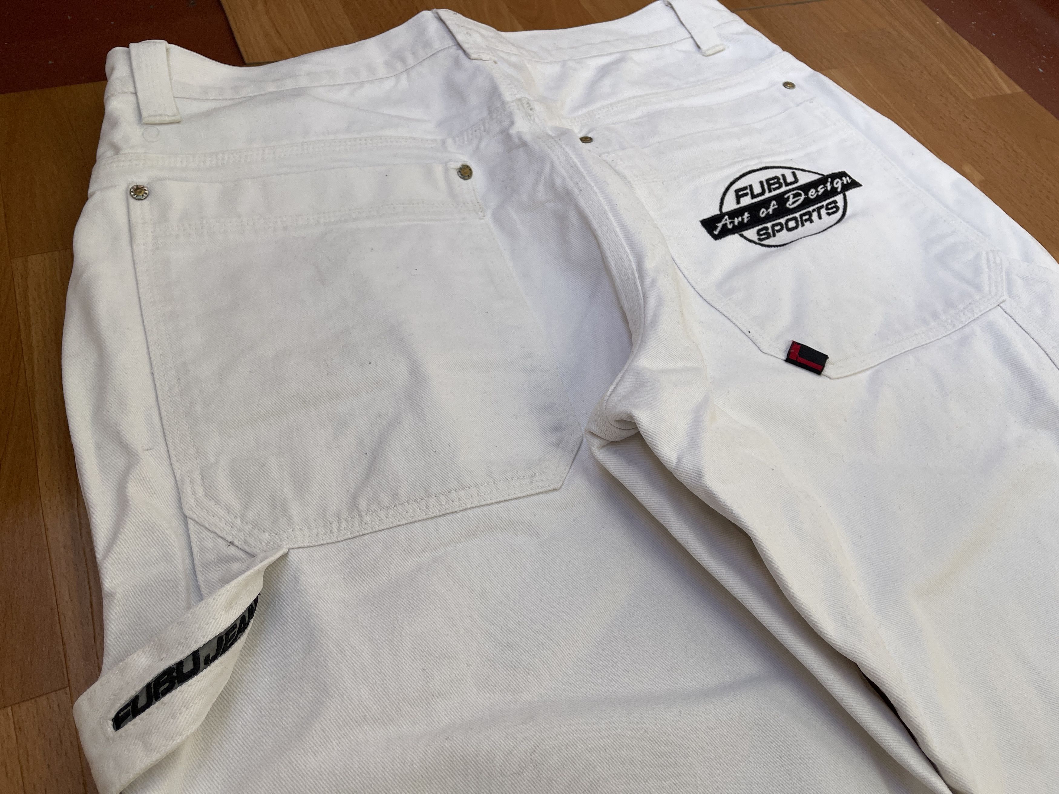 Fubu FUBU jeans, vintage baggy jeans, 90s hip hop skater Y2K 38 Size US 38 / EU 54 - 8 Thumbnail