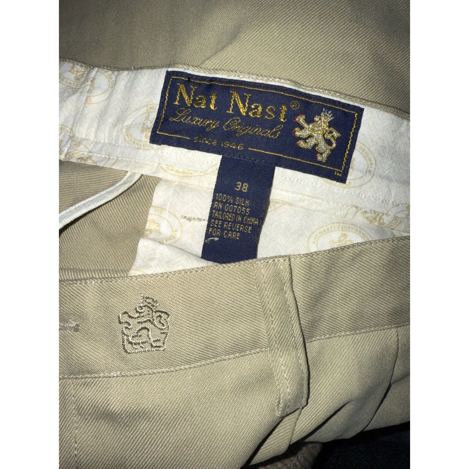 Nat Nast Nat Nast Silk Beige Chino Shorts Mens 38 Regular Size US 38 / EU 54 - 3 Thumbnail