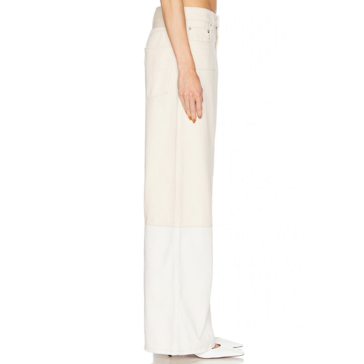 Sportmax SPORTMAX Etuania Trouser in Ivory Size 26 NWT Size 26" / US 2 / IT 38 - 4 Thumbnail