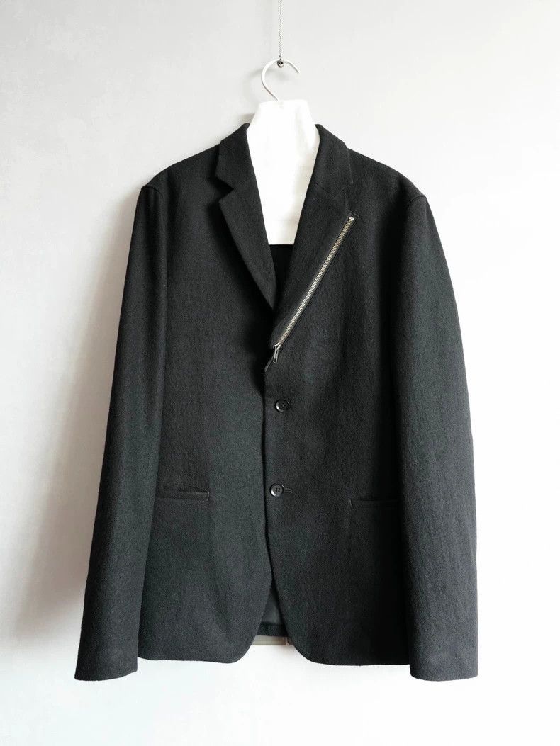 Yohji Yamamoto Yohji Yamamoto 14AW Zipper split leather fleece outer-2505 Size US M / EU 48-50 / 2 - 1 Thumbnail