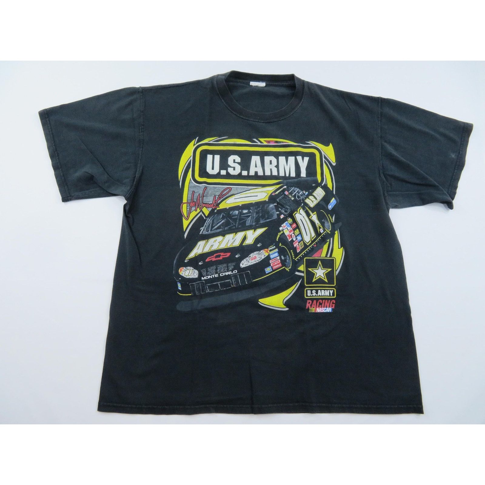 Other Army Nascar Joe Nemechek Double Sided Black T-shirt 2XL Y2K Size US XXL / EU 58 / 5 - 1 Thumbnail