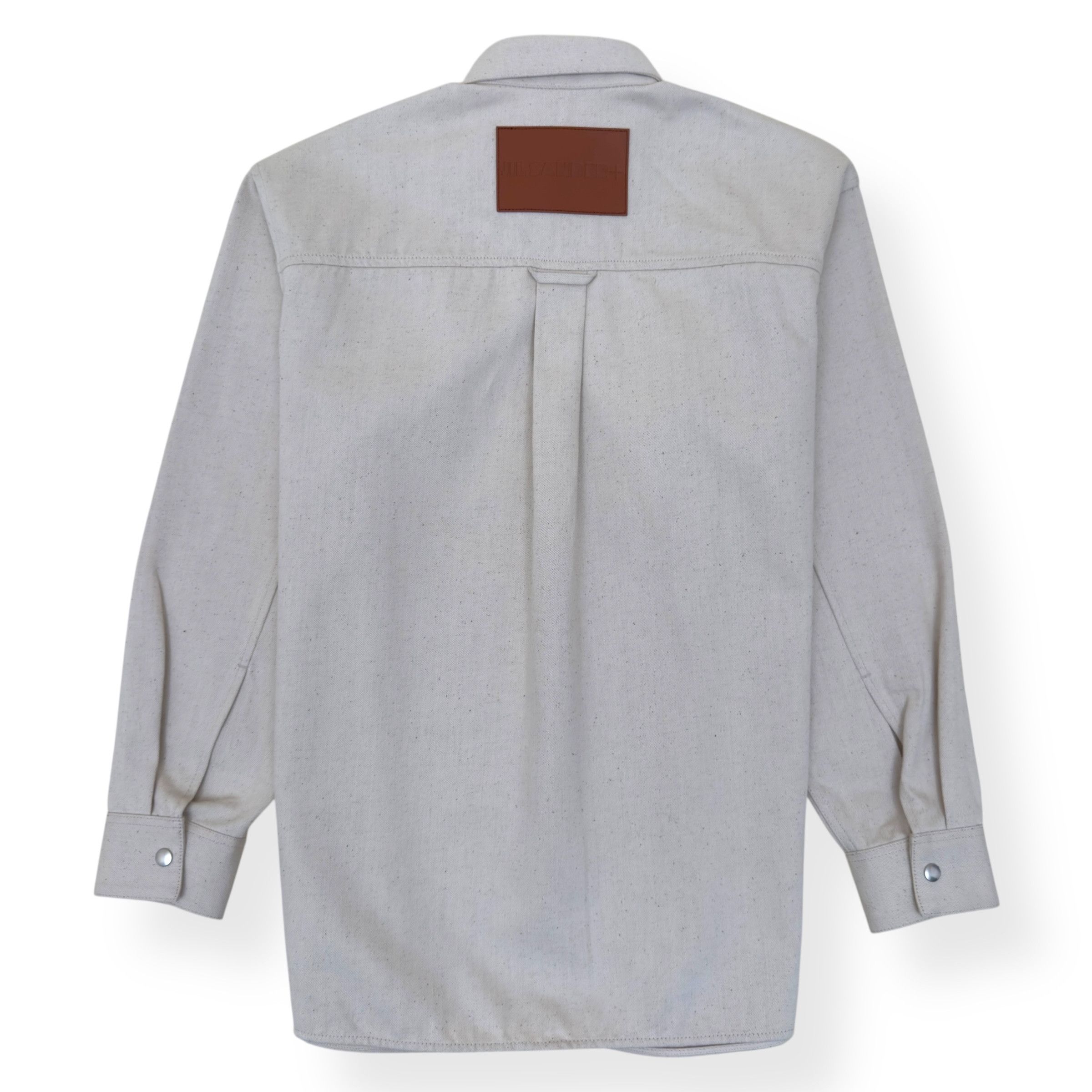 Jil Sander JIL SANDER LOGO-PATCH DENIM SHIRT NATURAL L Size US L / EU 52-54 / 3 - 2 Thumbnail