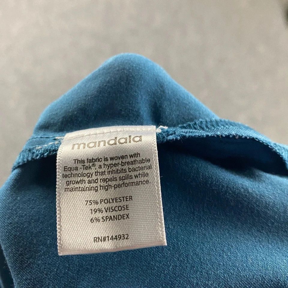 Other Mandala Scrubs Top Women's Medium Workwear Medical Polyester Size M / US 6-8 / IT 42-44 - 7 Thumbnail
