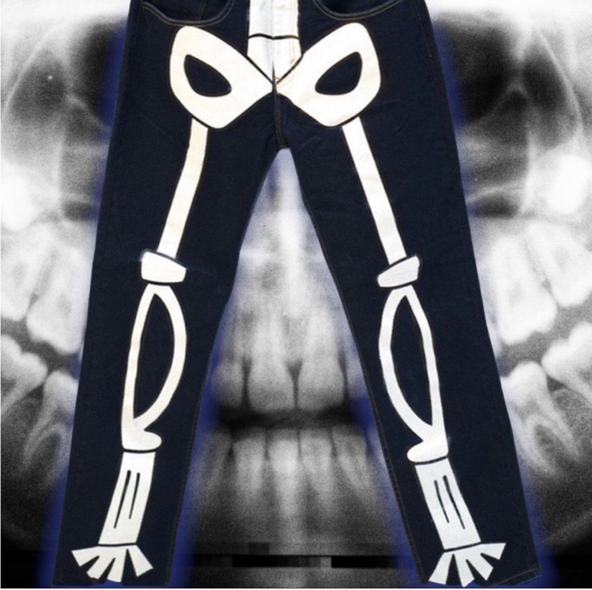 Slumpy Kev 🆕 Slumpy Kev’s Skeleton 💀 X-Ray jeans 👖 Size US 31 - 1 Thumbnail
