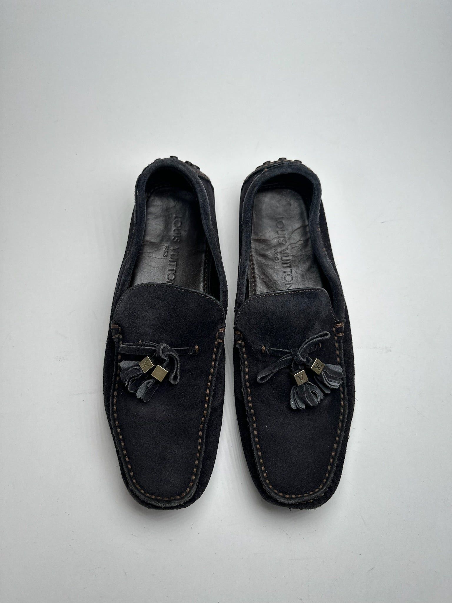 Louis Vuitton Vintage Suede Loafer black Size US 9 / IT 39 - 1 Thumbnail