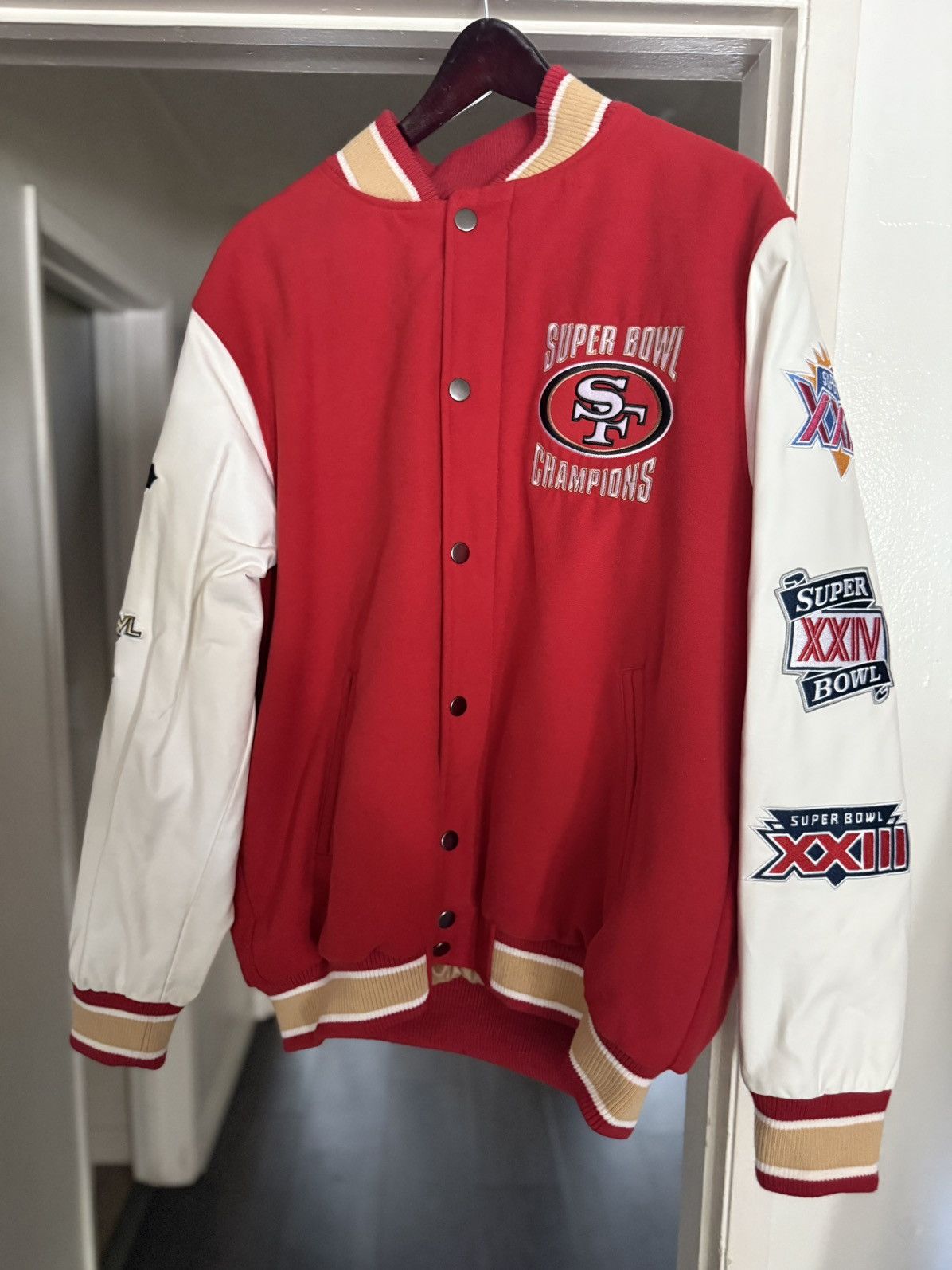 Vintage 49ers championship letterman jacket Size US XL / EU 56 / 4 - 1 Thumbnail