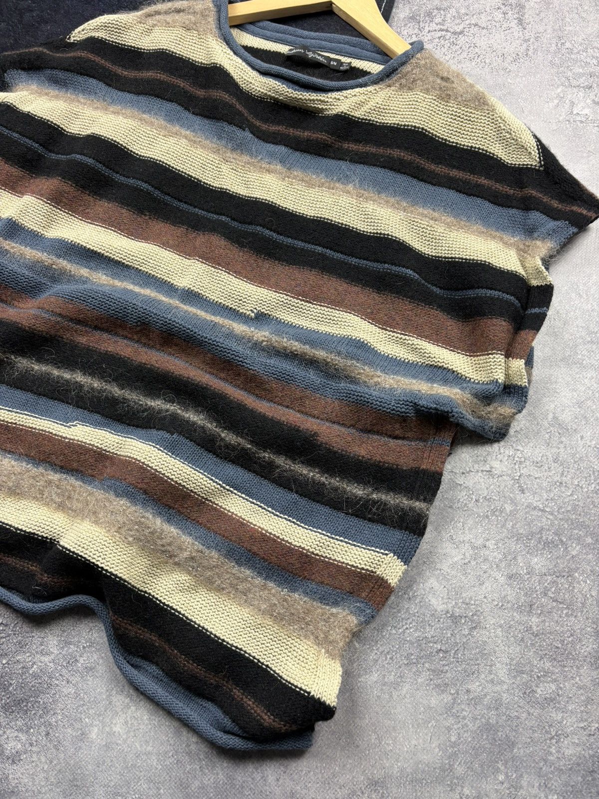 Gudrun Sjoden GUDRUN SJODEN Vintage Striped Wool Vest Luxury Streetwear Size S / US 4 / IT 40 - 2 Thumbnail