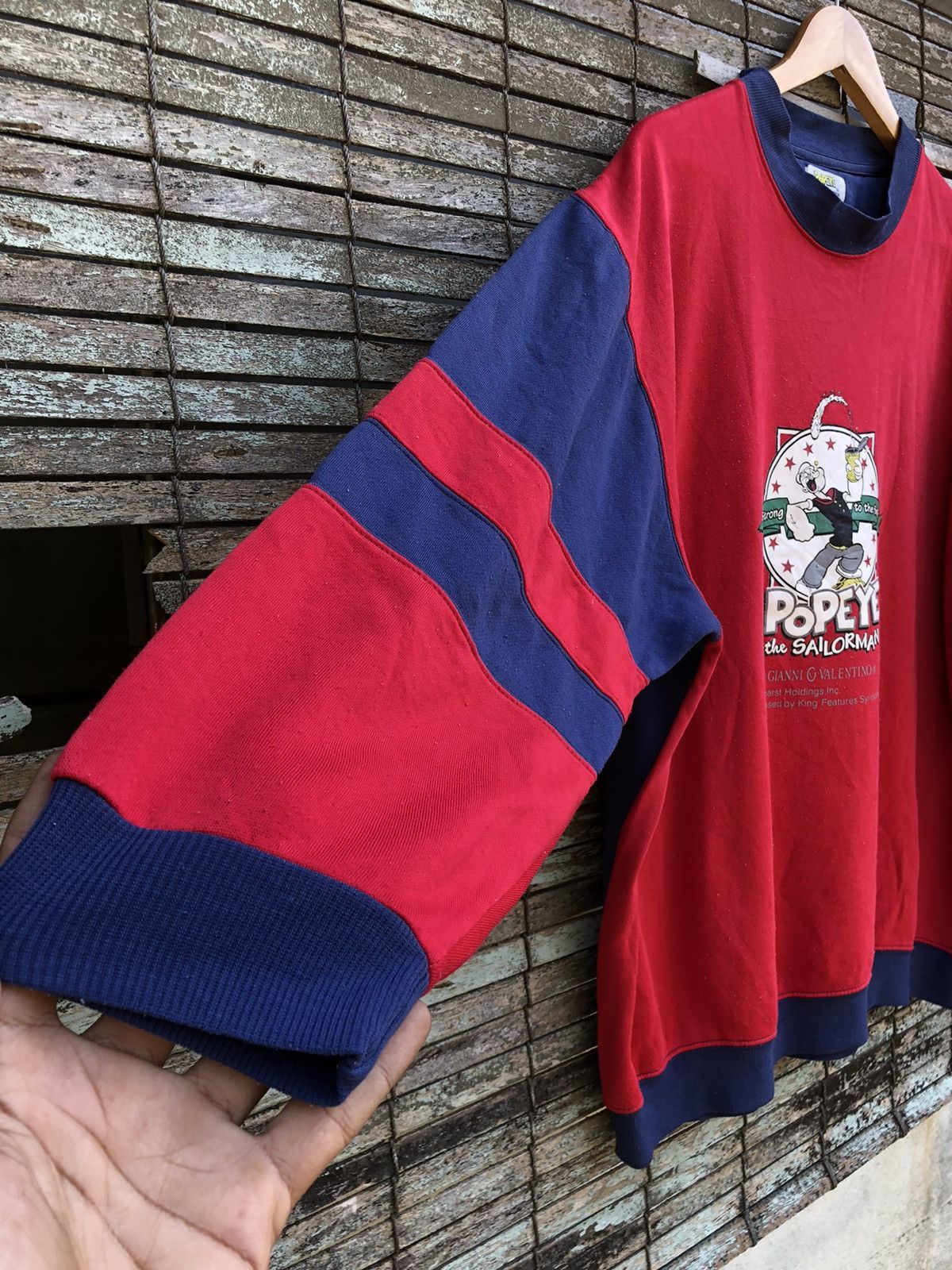 Vintage Vintage 90s Popeye X Gianni Valentino Crewneck Sweatshirt Size US XL / EU 56 / 4 - 5 Thumbnail