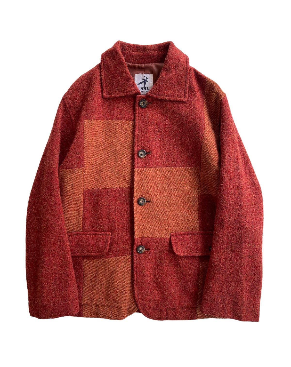 Hai Sporting Gear Issey Miyake Wool Hybrid Patchwork Jacket Size US M / EU 48-50 / 2 - 1 Thumbnail