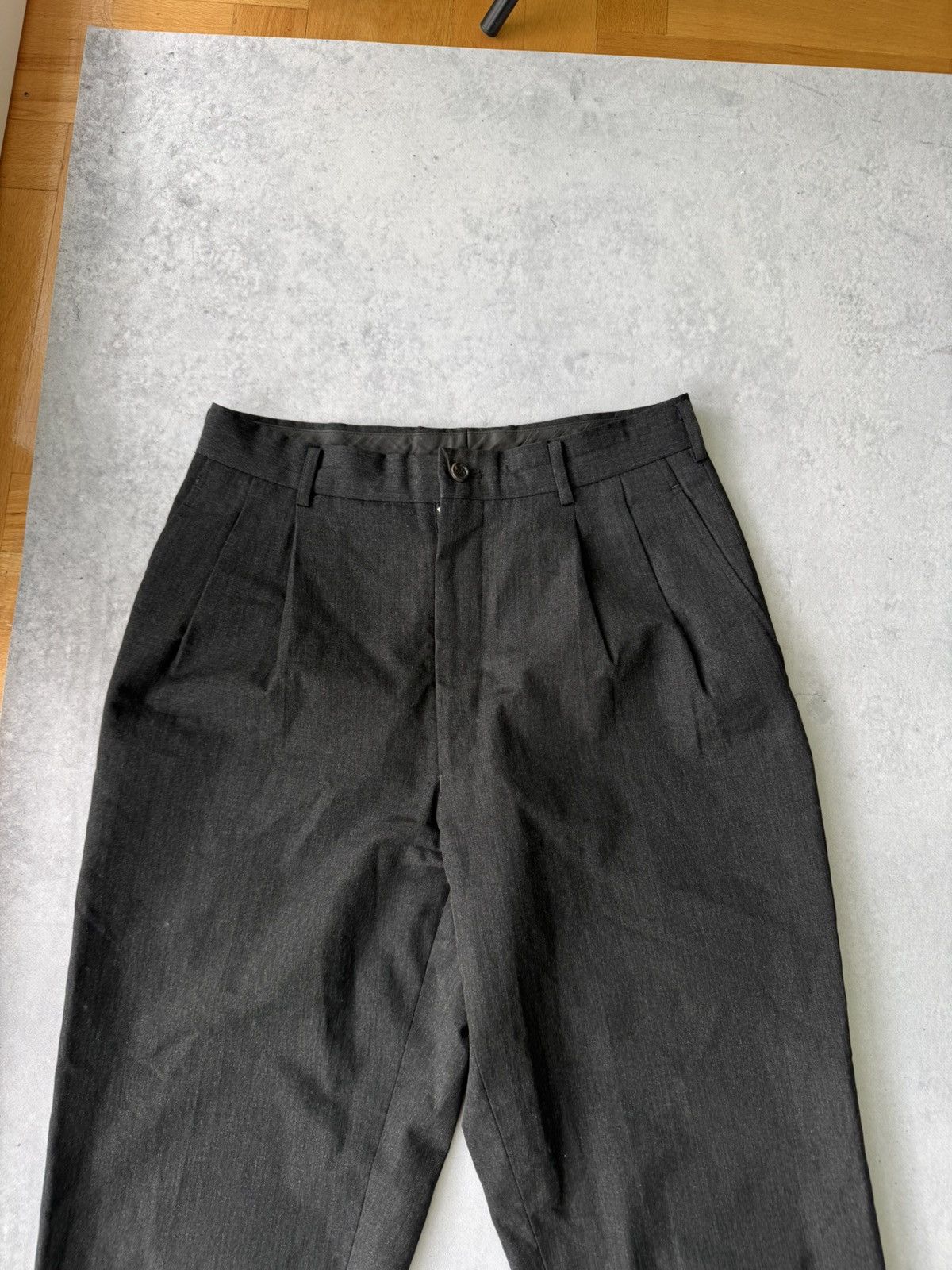 Comme des Garcons VTG 1989 Comme des Garcon Mens Wool Black Trouser Pants Size US 30 / EU 46 - 3 Thumbnail