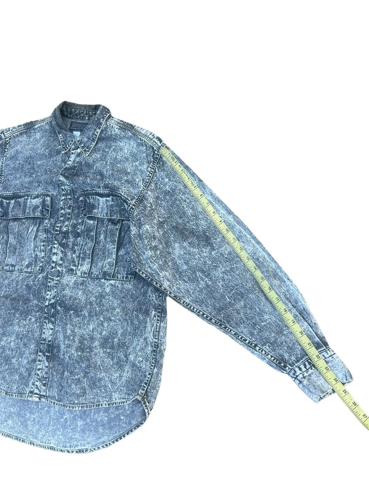 Edwin Vintage Edwin Japan Acid Washed Double Pocket Oversize Shirt Size US M / EU 48-50 / 2 - 4 Thumbnail