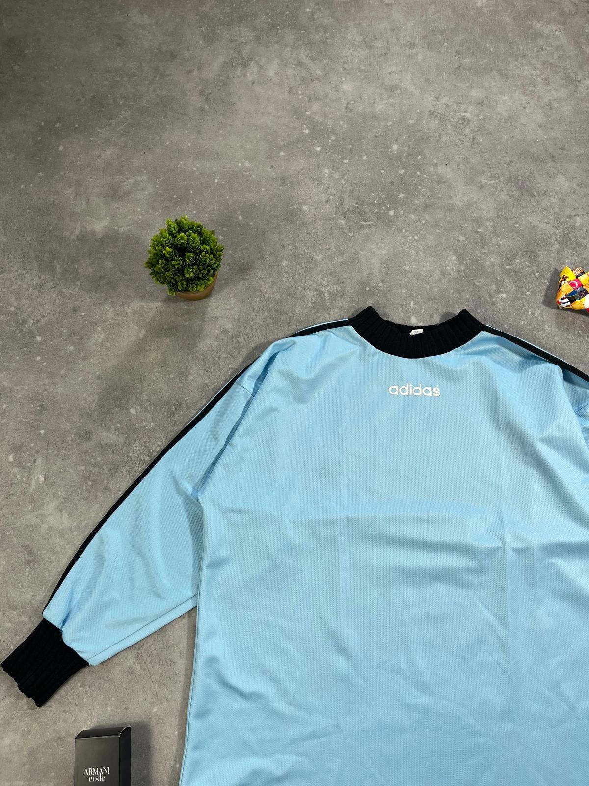 Other Vintage 90z Adidas Oversize Longsleeve Central Logo Retro Size US XXL / EU 58 / 5 - 3 Thumbnail