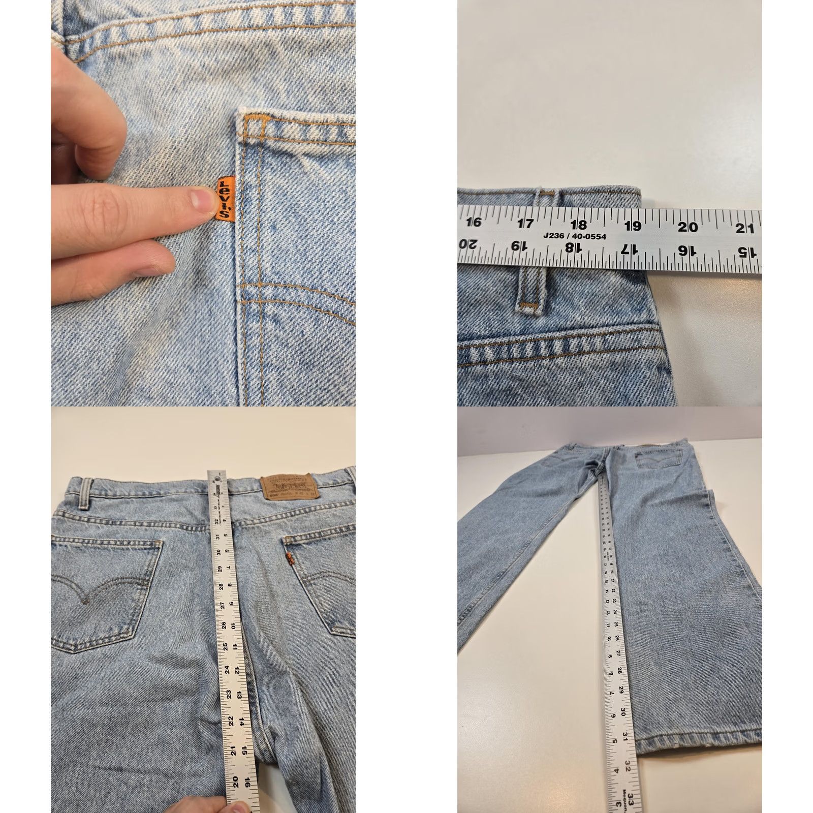 Levi's VINTAGE Levi'S 505 Jeans Mens Light Wash Blue Regular Fit Straight Leg Denim Size US 38 / EU 54 - 8 Thumbnail