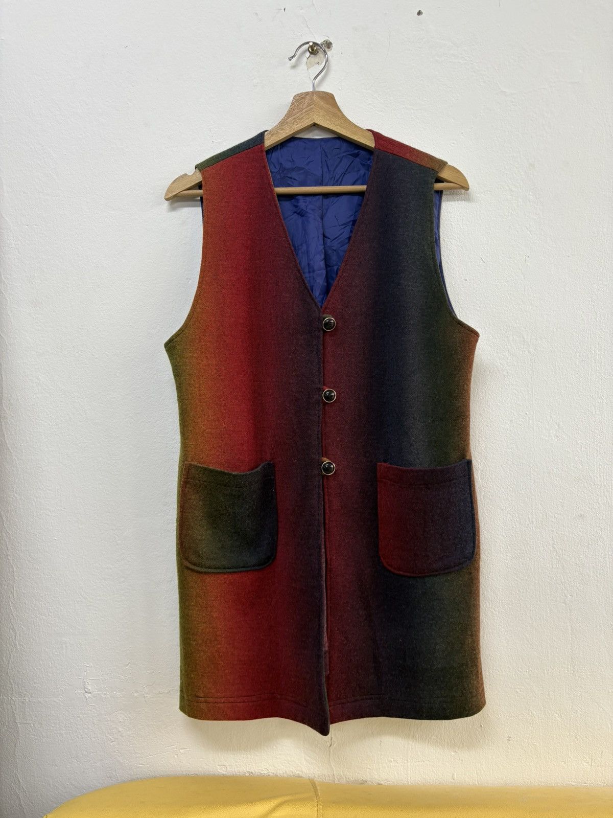 Vintage Vintage 80’s Wool Vest Rainbow Size US M / EU 48-50 / 2 - 11 Thumbnail