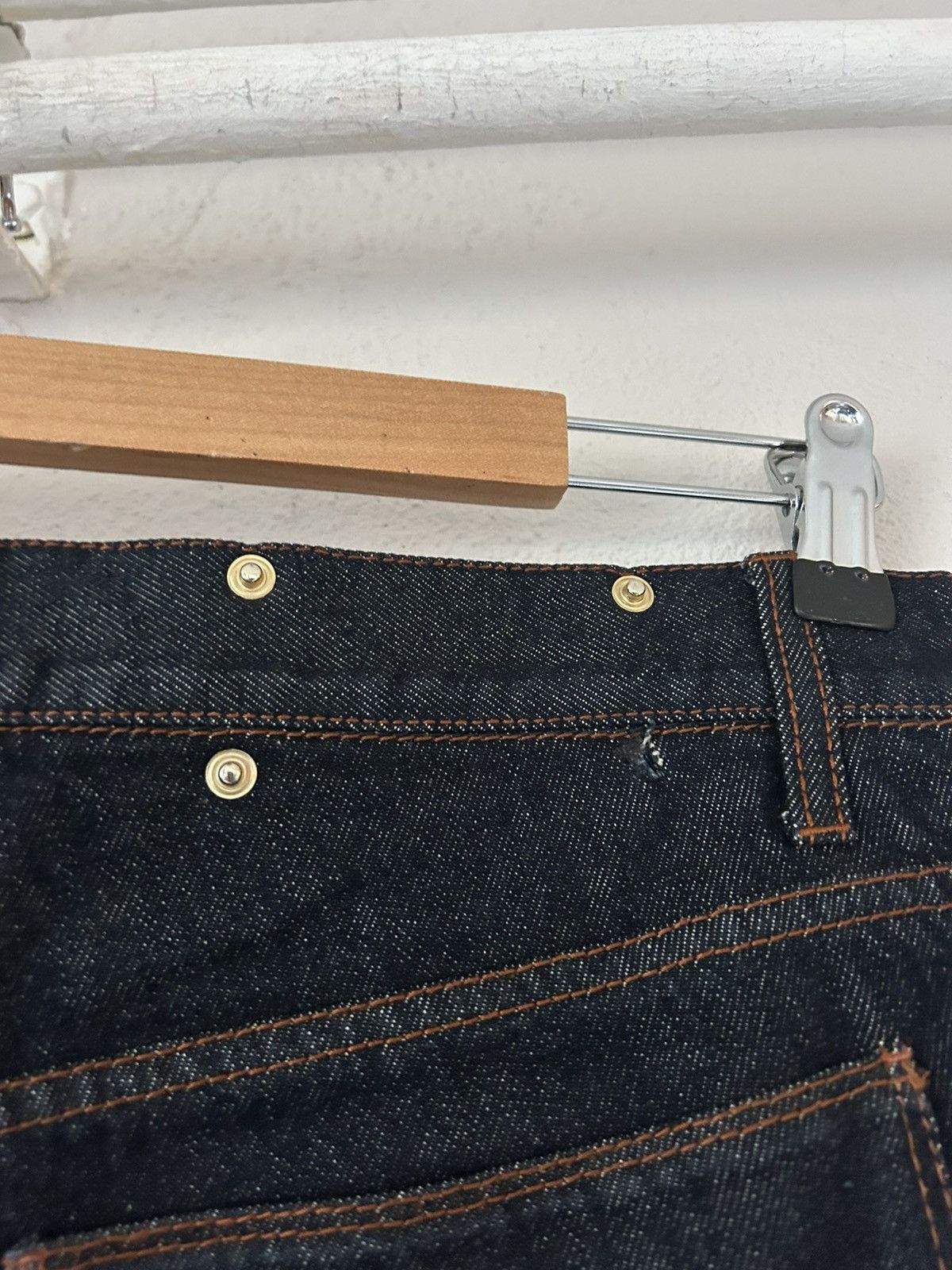 Valentino Valentino Raw Hem Dark Denim Jeans Size US 34 / EU 50 - 12 Thumbnail