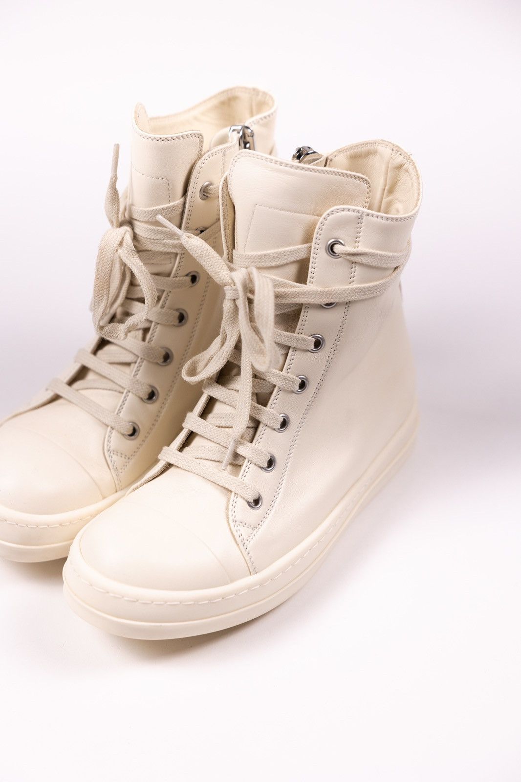 Rick Owens × Rick Owens Drkshdw Rick Owens DRKSHDW Leather High Top Sneakers Size US 5 / IT 35 - 2 Thumbnail