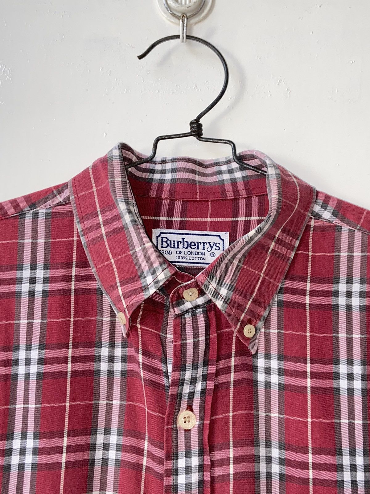 Burberry BURBERRY Red Striped Shirt Size US M / EU 48-50 / 2 - 12 Thumbnail