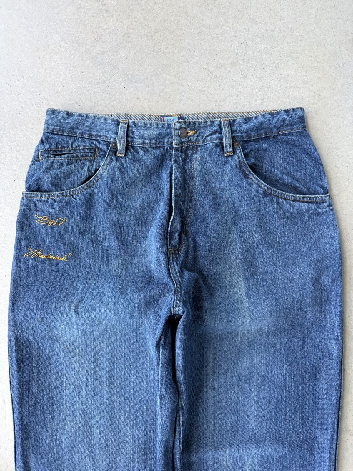 Fubu Vintage Y2K Fubu Halen Globetrotter Baggy Denim Jeans Size US 36 / EU 52 - 4 Thumbnail
