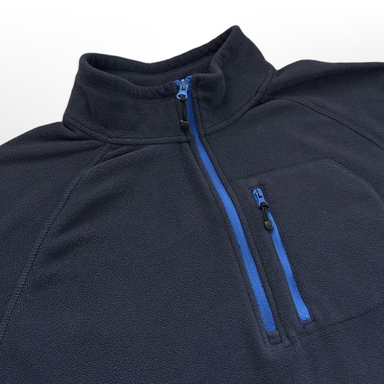 Starter × Vintage Vintage Blue Starter 1/4 Zip Fleece Pullover Size US XL / EU 56 / 4 - 3 Thumbnail