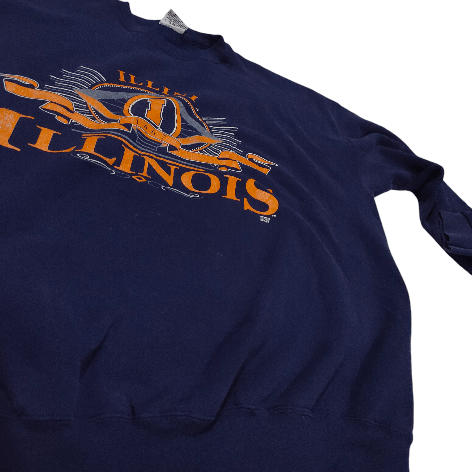 Vintage Vintage 90s Illinois Crewneck Sweatshirt Size US XL / EU 56 / 4 - 7 Thumbnail