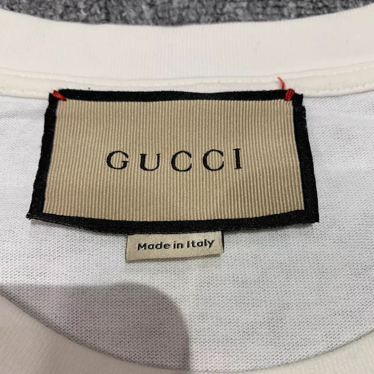 Gucci Gucci White Cat Crystal-Logo Short Sleeve Tee M 95New Size US M / EU 48-50 / 2 - 5 Thumbnail