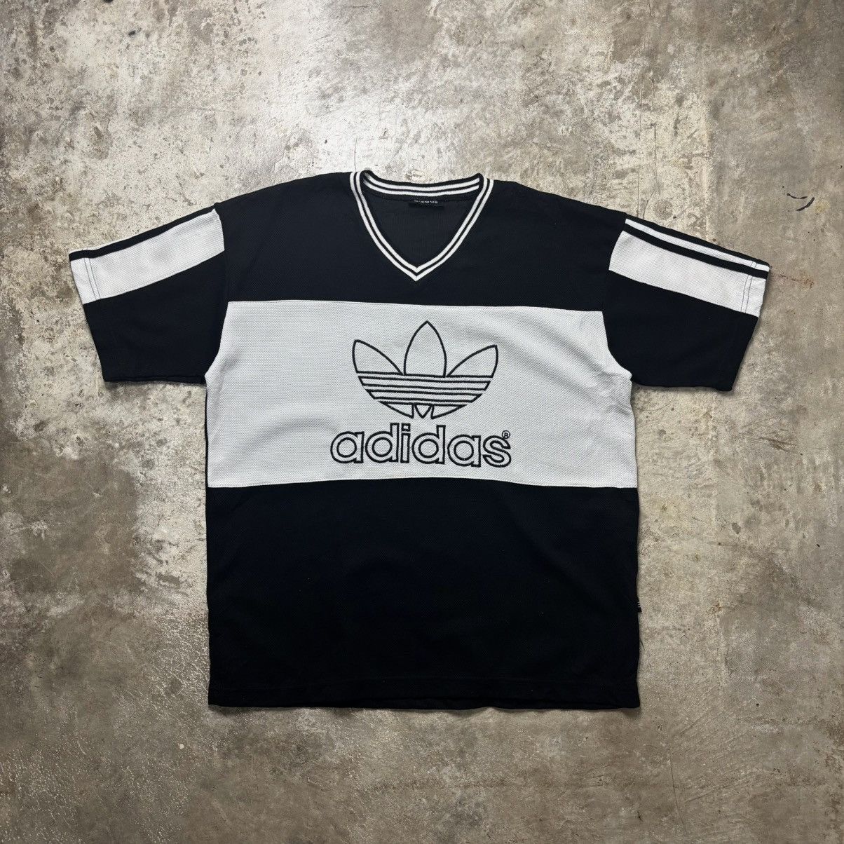 Adidas × Vintage VINTAGE ADIDAS BIG LOGO JERSEY Size US L / EU 52-54 / 3 - 1 Thumbnail