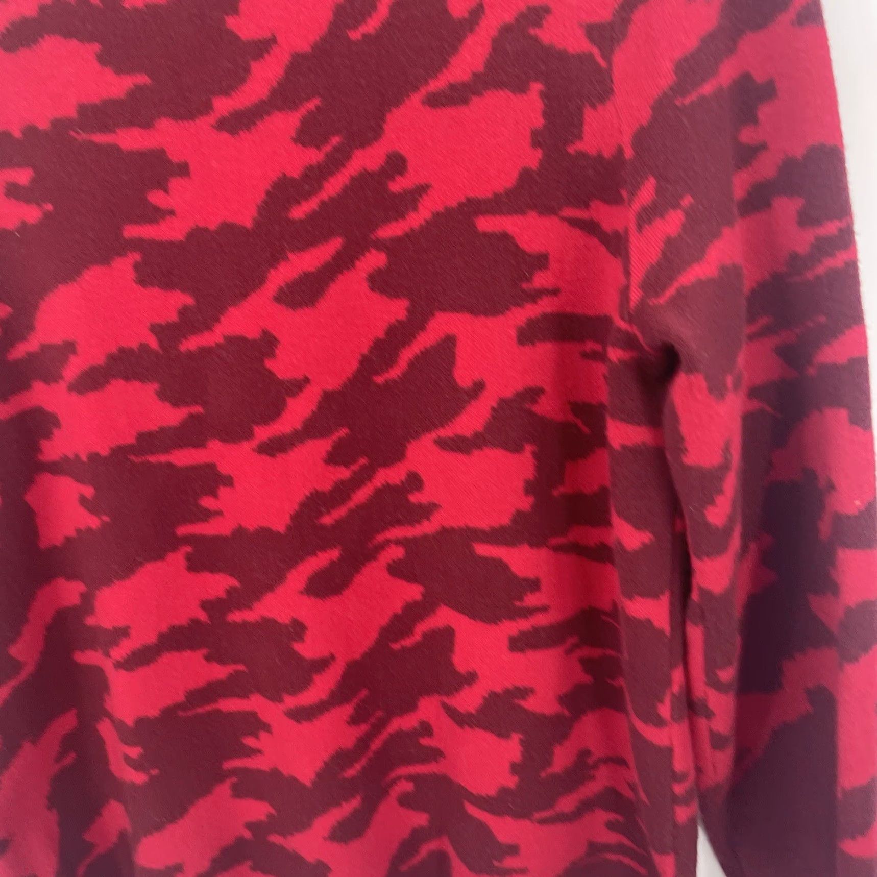 Vintage Chicos Sweater Womens L Back Zip Mock-Neck Casual Knit Red Vintage No (adjust to rules) Size L / US 10 / IT 46 - 7 Thumbnail