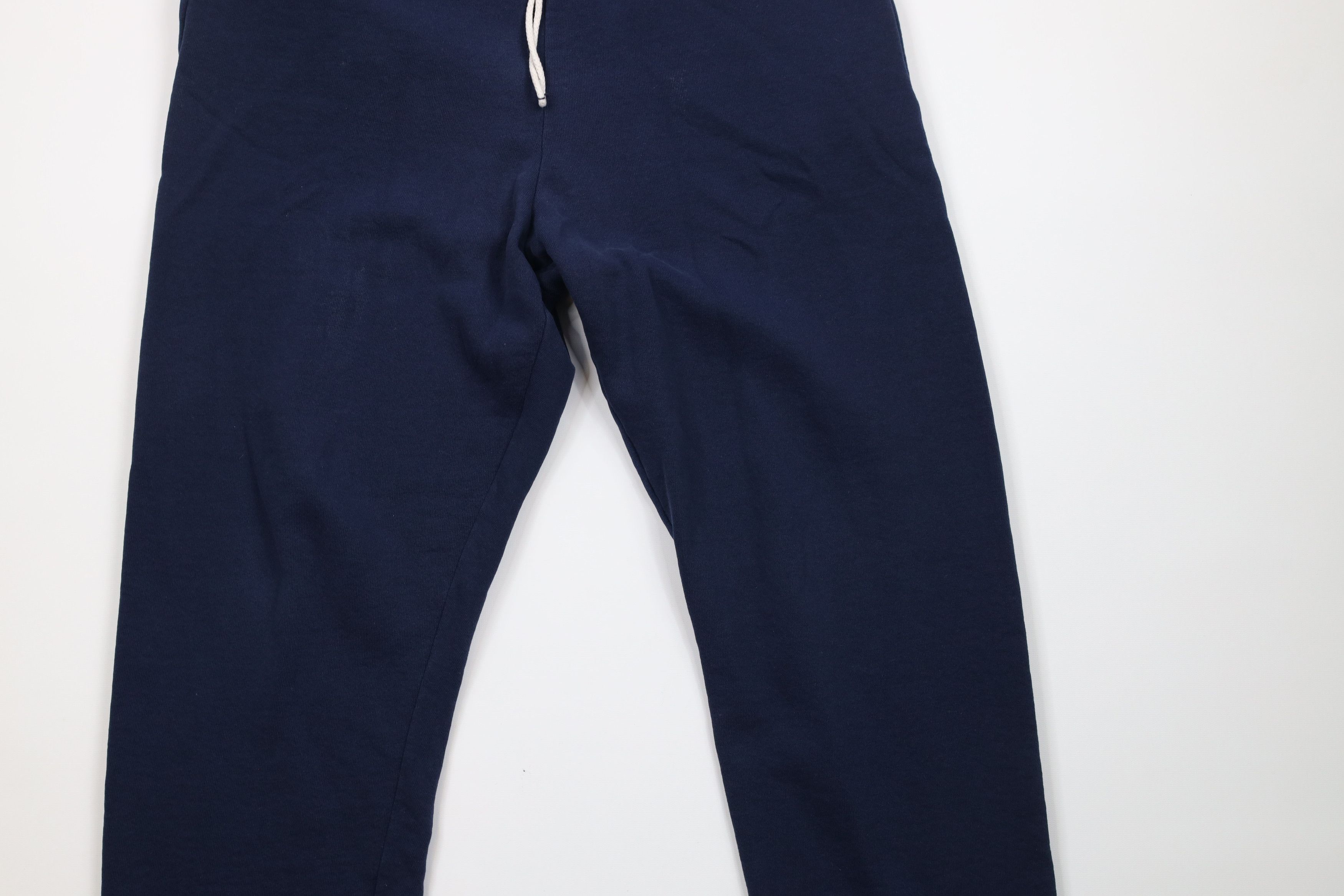 Russell Athletic × Vintage Vintage 90s Russell Athletic Blank Sweatpants Joggers Blue Size US 34 / EU 50 - 3 Thumbnail
