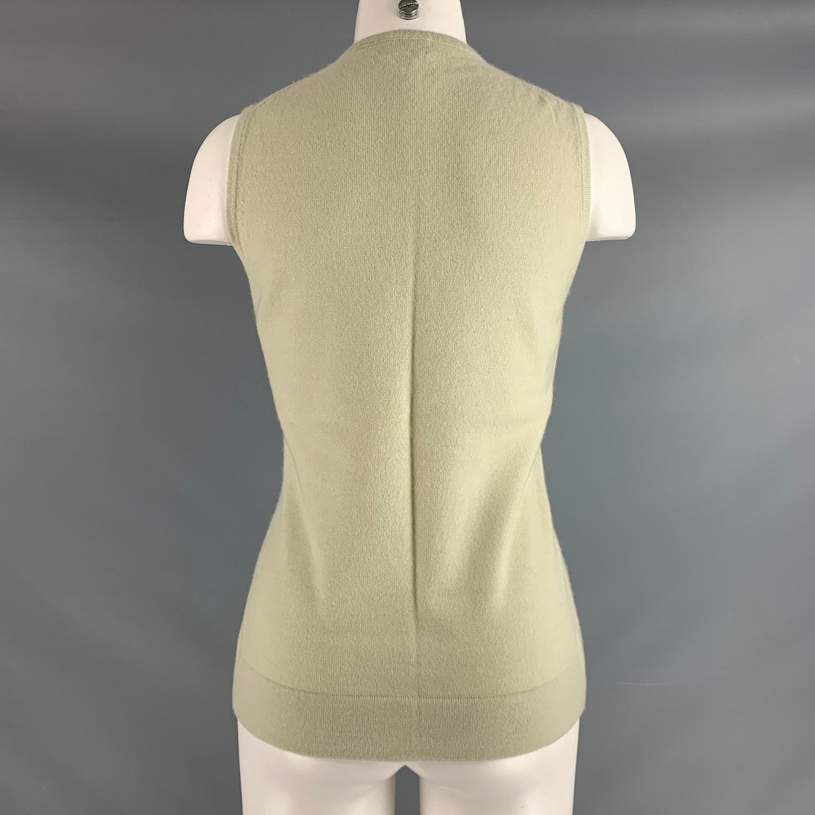 Tse TSE Size M Green Sage Sleeveless Casual Top Size M / US 6-8 / IT 42-44 - 3 Thumbnail