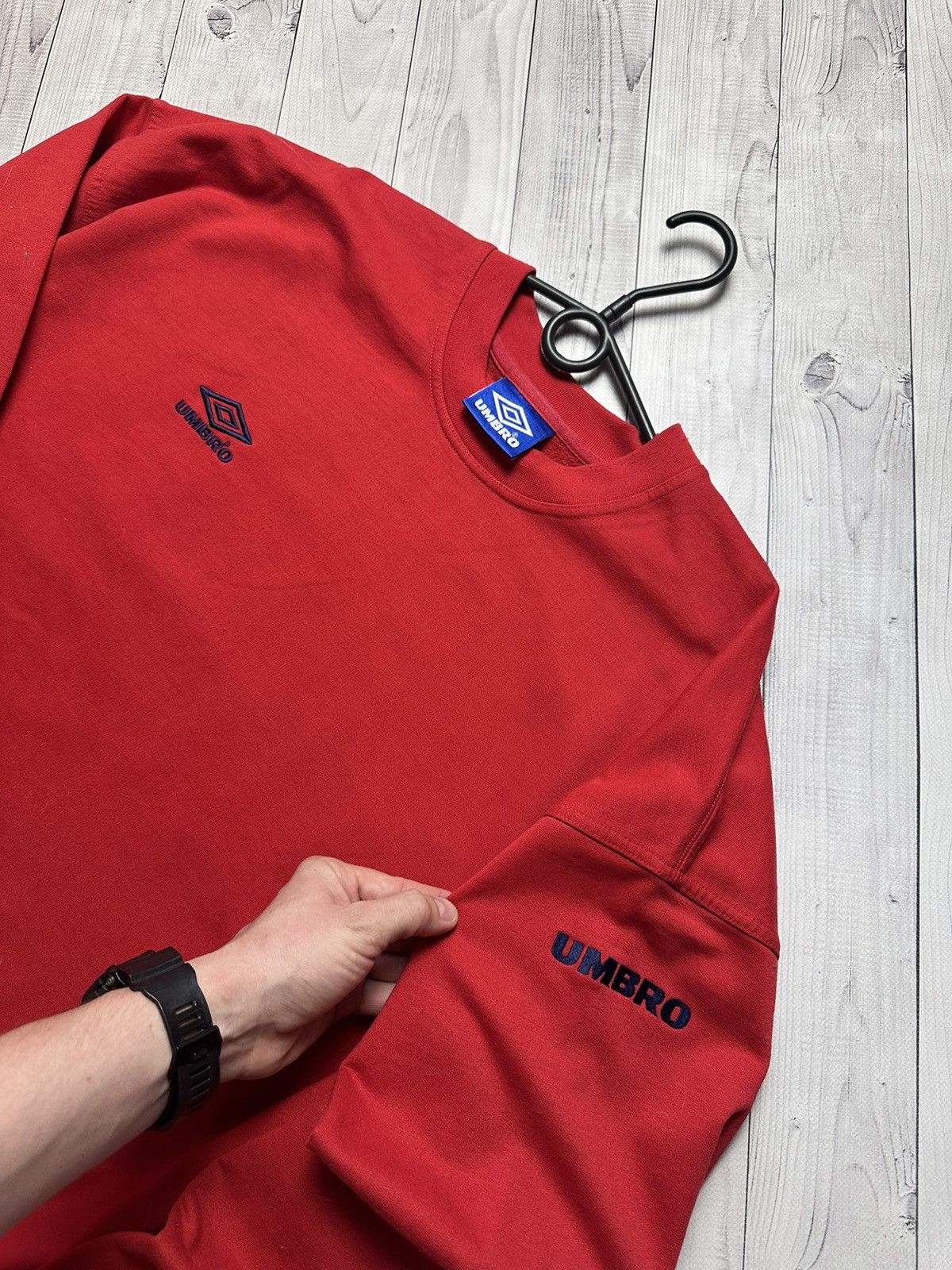 Umbro × Vintage Vintage Umbro sweatshirt logo red pro training size XXL Size US XXL / EU 58 / 5 - 4 Thumbnail