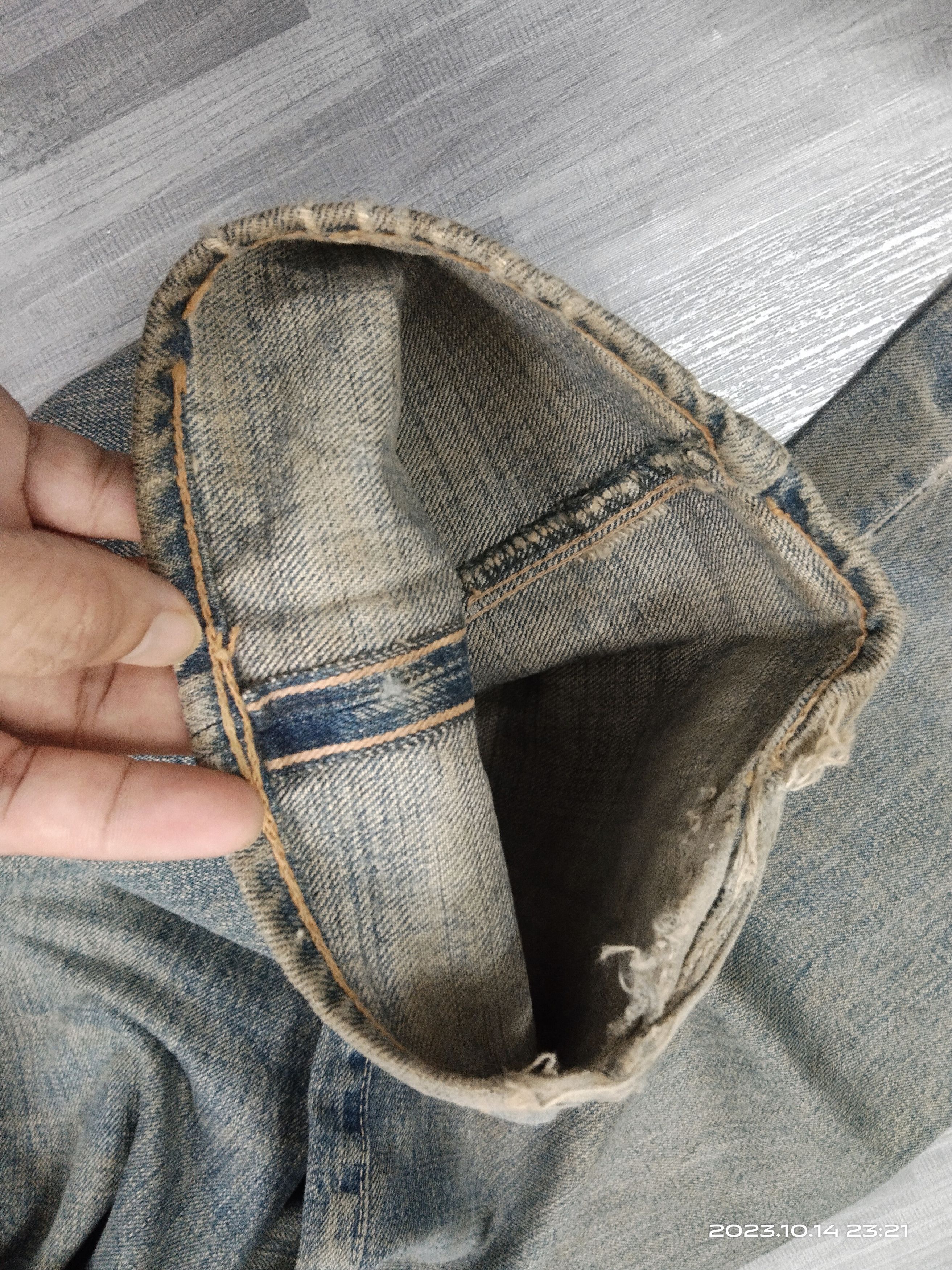 OMNIGOD SICK DISTRESSED OMNIGOD SELVEDGE DENIM PANTS Size US 30 / EU 46 - 8 Thumbnail