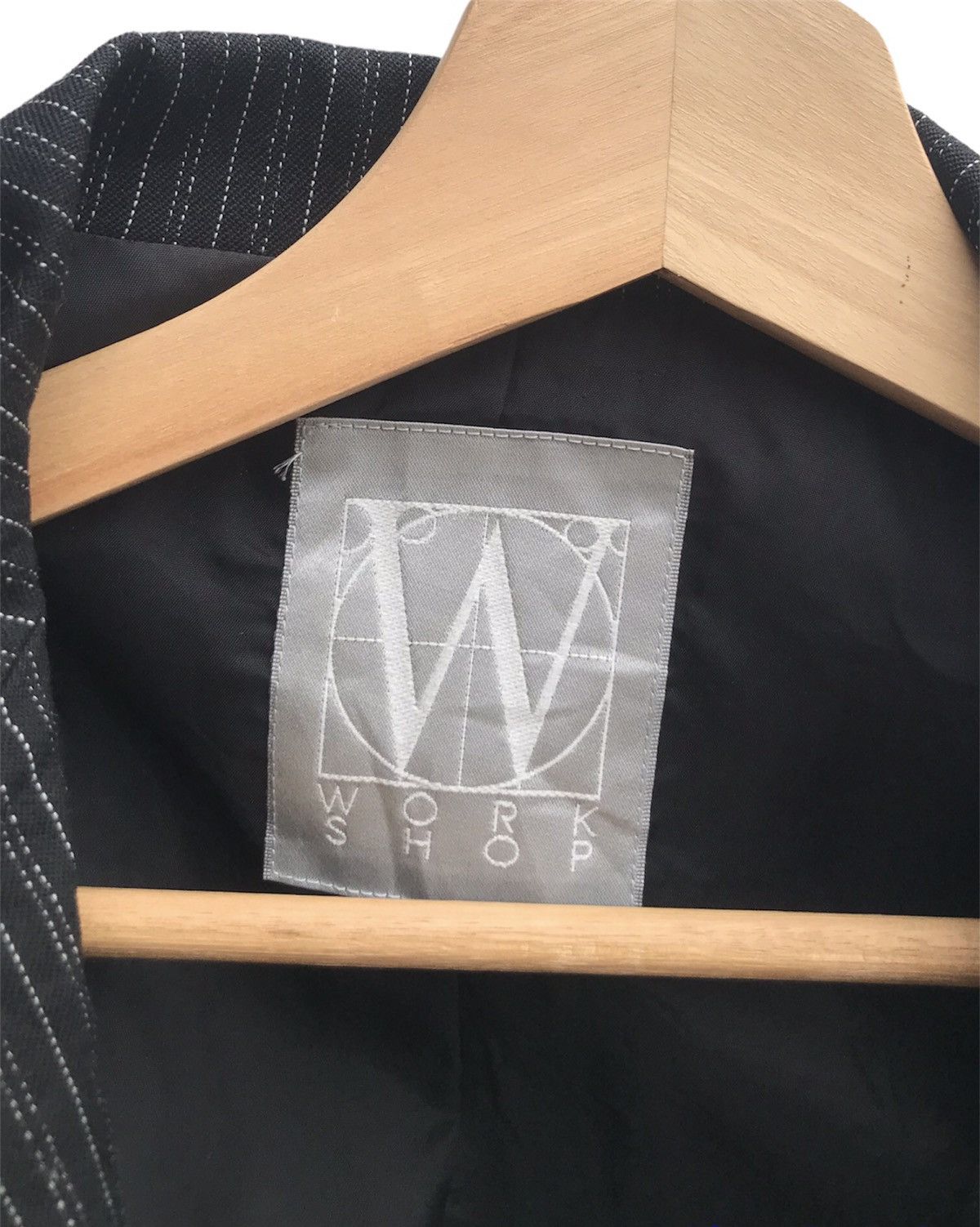Yohji Yamamoto Workshop by Yohji Yamamoto Striped Wool Cropped Jacket Size XS / US 0-2 / IT 36-38 - 15 Thumbnail