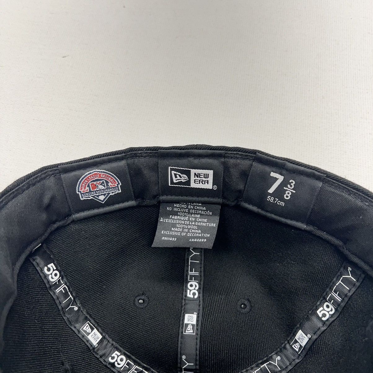 New Era Tampa Smokers New Era Hat 7 3/8 Black Cap 59Fifty Fitted Size ONE SIZE - 13 Thumbnail