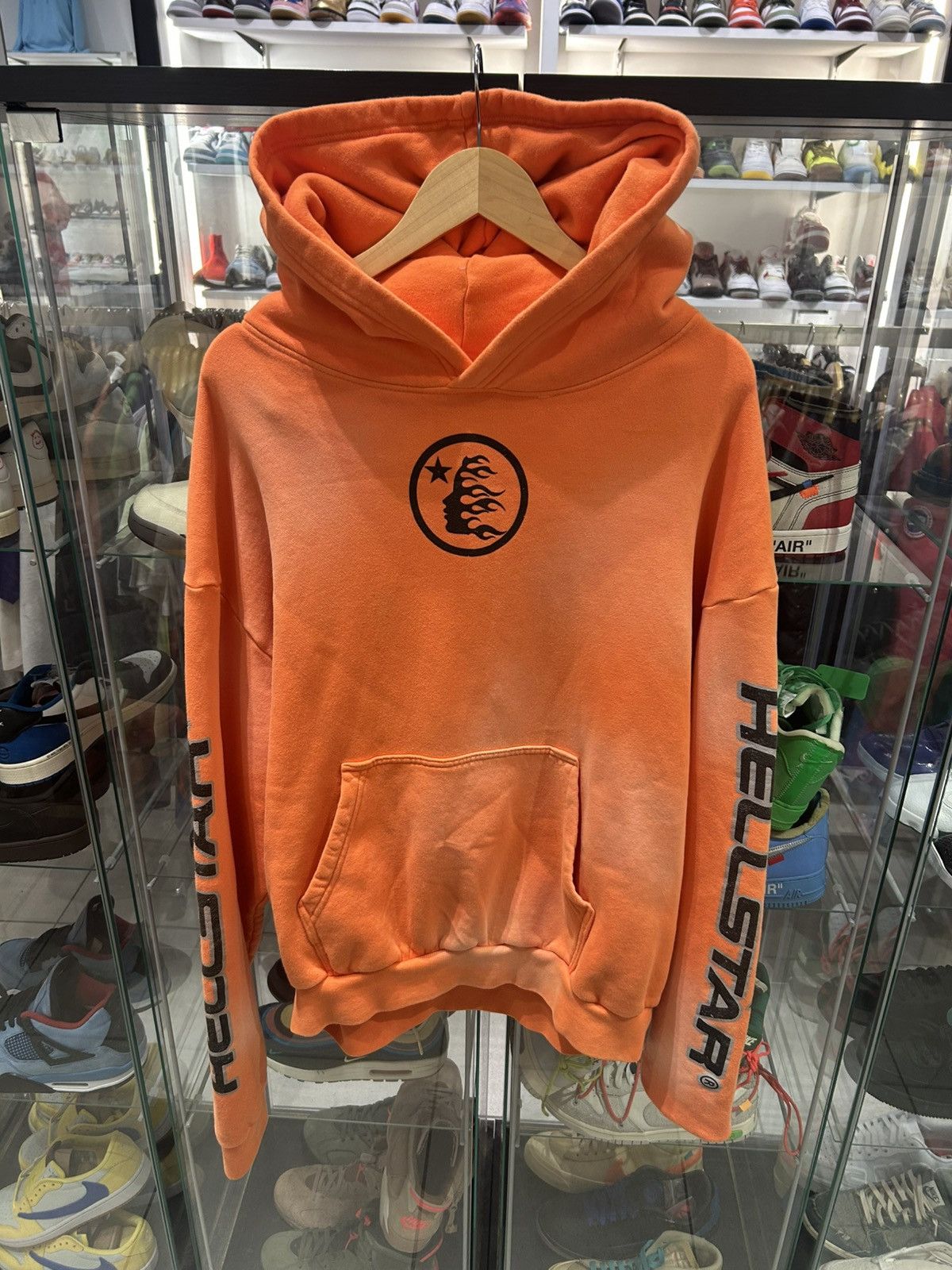 HELLSTAR Hellstar Fire Orange Hoodie | Grailed