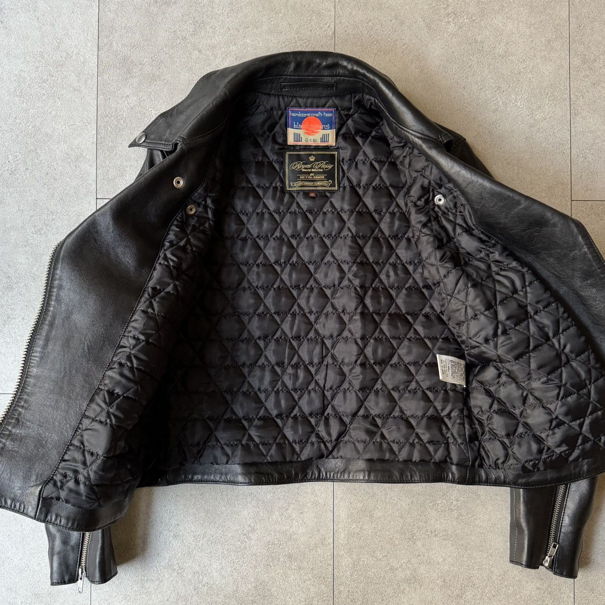 Blackmeans Black means Royal Pussy Double Riders Leather Jacket Size US L / EU 52-54 / 3 - 3 Thumbnail