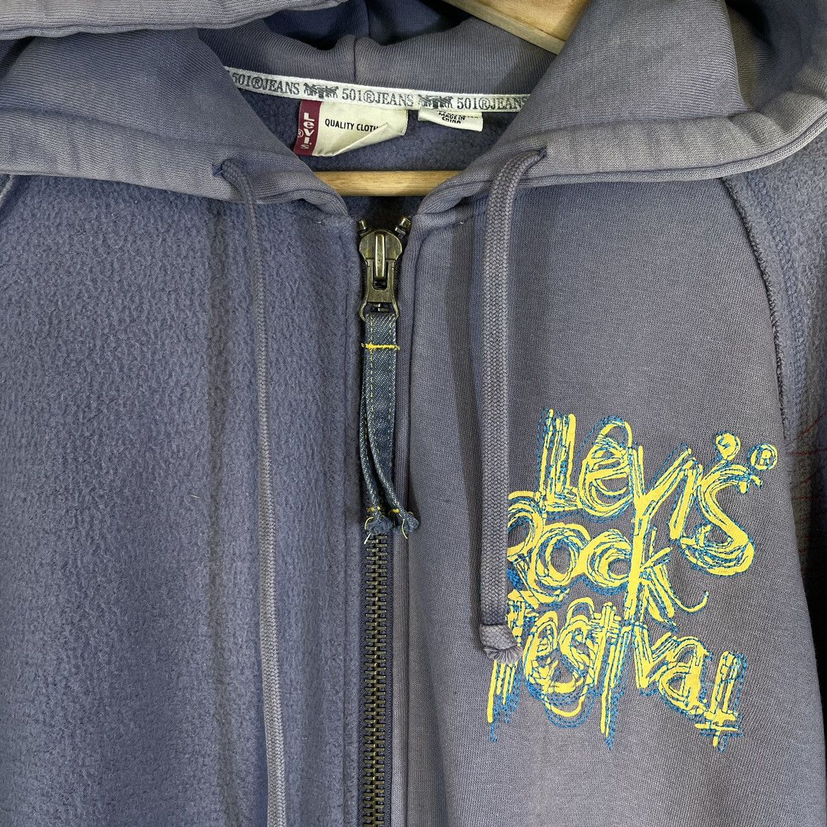 Levi's Made & Crafted × Levi's Vintage Clothing × Vintage Fades! Levis 501 RockFestival Patchwork Design Zipper Hoodie Size US M / EU 48-50 / 2 - 5 Thumbnail